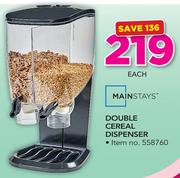 Mainstays Double Cereal Dispenser
