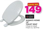 Always Home 18" Toilet Seat
