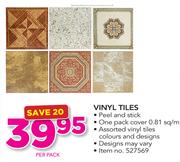 Vinyl Tiles-Per Pack
