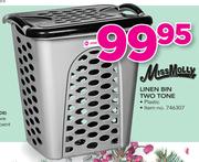 MissMolly Linen Bin Two Tone