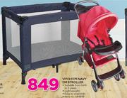 Little One Vito Cot-Navy Or Stroller