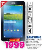 Samsung 7" 3G Tab3 Tablet