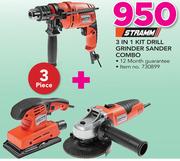 Stramm 3 In 1 Kit Drill Grinder Sander Combo