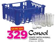 Consol Crate With Hi-Ball Tumbler 2761