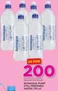 Bonaqua Pump Still Prepared Water-24x750ml