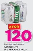 Castle Lite Can-2x6x440ml