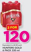 Hunters Gold-2x6x330ml