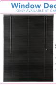 Decorland Ready-Made 25mm Aluminium Venetian Blinds(Black) 1000x1000mm