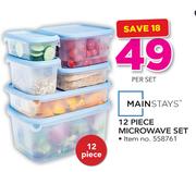 Mainstays 12 Piece Microwave set