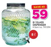 8Ltr Glass Dispenser