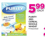 Purity 3rd Cereal Whole Wheat