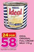 Ideal Original Full Cream Milk 170g-For 24