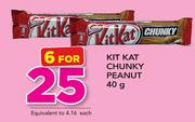 Kitkat Chunky Peanut 40g-For 6