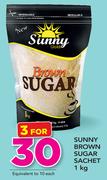 Sunny Brown Sugar Sachet 1kg-For 3