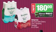 Belgravia Gin & Dark Cherry Handies-For 2 x 6 x 275ml