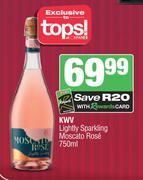 KWV Lightly Sparkling Moscato Rose-750ml