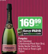 Pongracz Cap Classique Chardonnay/Pinot Noir Brut,Noble Nectar Demi Sec Brut Rose Or Rose Light-750m