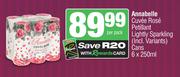  Annabelle Cuvee Rose Petillant Lightly Sparkling Cans-6 x 250ml Per Pack