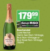 Boschendal Luxe Nectar Demi Sec Non Vintage Brut Non Vintage Or Brut Rose Non vintage-750ml