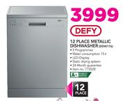 Defy 12 Place Metallic Dishwasher DDW176