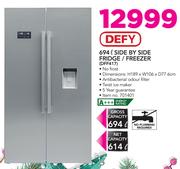 Defy 694Ltr Side By Side Fridge/Freezer DFF417