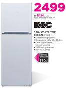 KIC 170Ltr White Top Freezer 518 1