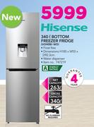 Hisense 340Ltr Bottom Freezer Fridge H340BI-WD
