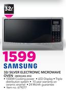 Samsung 32Ltr Silver Electronic Microwave Oven ME9114S1 XFA