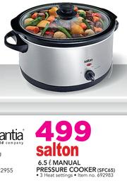 Special Salton 6.5Ltr Manual Pressure Cooker SFC65 m.guzzle .za