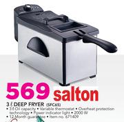 Salton 3Ltr Deep Fryer SFC65