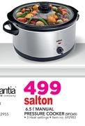 Salton 6.5Ltr Manual Pressure Cooker SFC65