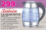 Sunbeam 1.8 Ltr Glass Kettle SDGK-180