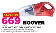 Hoover 14.4V Wet And Dry Hand Vacuum - Each