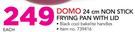 Domo 24cm Non Stick Frying Pan With Lid-Each