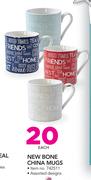 New Bone China Mugs-Each
