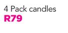 4 Pack Candles