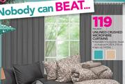 Unlined Crushed Microfibre Curtains-Per Drop