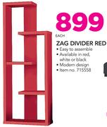 Zag Divider Red-Each