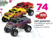 Dickie Dirt Monster-Each