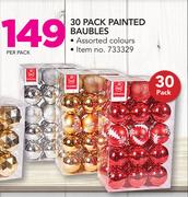 30 Pack Painted Baubles-Per Pack