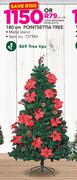 180cm Pointsetta Tree