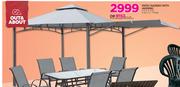 Out And About Patio Gazebo With Awning-3m x 3m