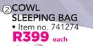 Discovery Adventures Cowl Sleeping Bag
