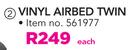 Out&About Vinyl Twin Airbed