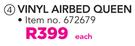 Out&About Vinyl Queen Airbed