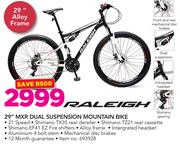 Raleigh 29" MXR Dual Suspension Mountain Bike