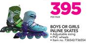 No Fear Boys Or Girls Inline Skates-Per Pair