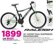 Raleigh 26" Ascent Dual Suspension Mountain Bike