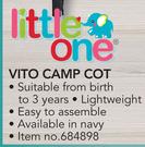 Little One Vito Camp Cot