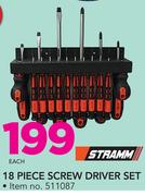 Stramm 18 Piece Screw Driver Set